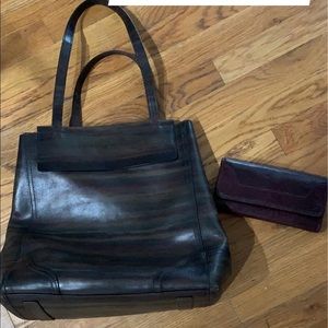 Frye Handbag & Wallet Set